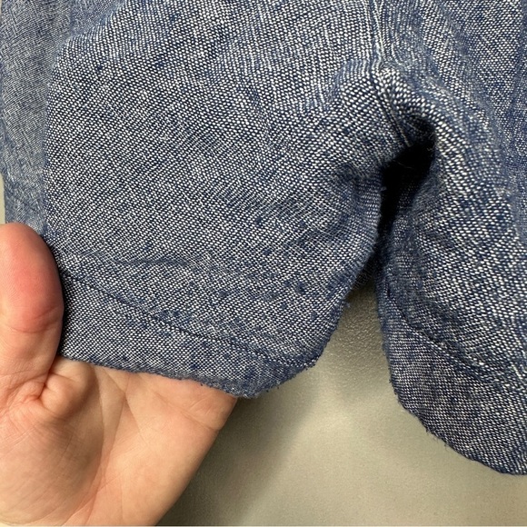 Old navy pull on denim look linen shorts - Picture 3 of 6